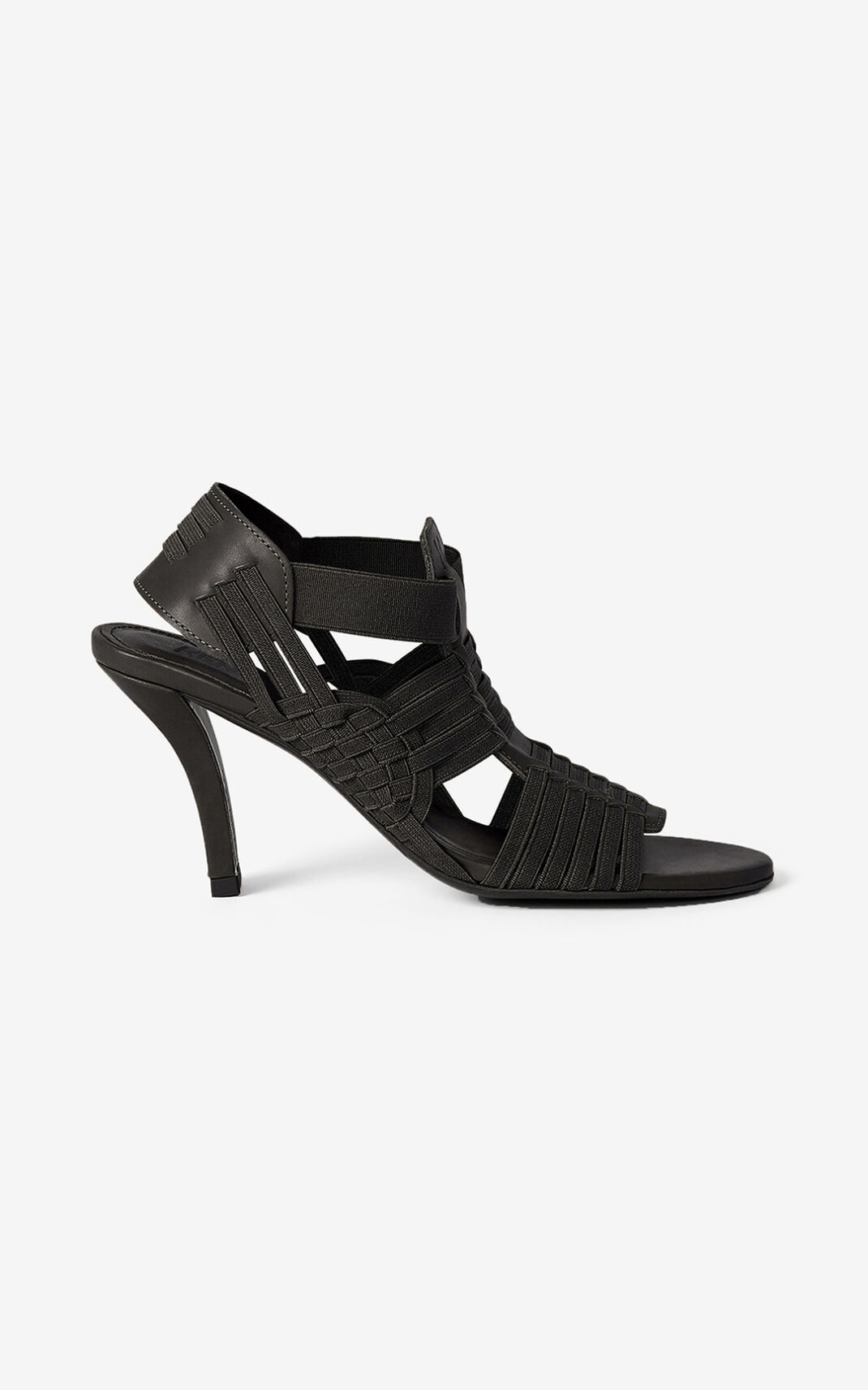 Sandalias Kenzo Greek heeled Cuero Mujer Negras - SKU.6405514